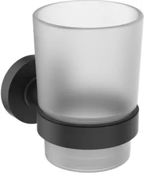 Ideal Standard IOM Zahnbecher satiniertes Glas Silk Black (A9120XG)