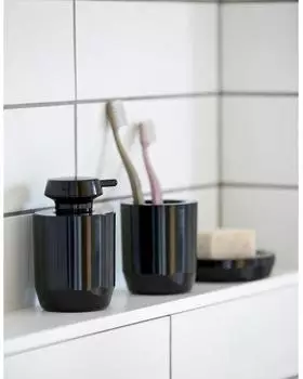 Zone Denmark Suii Zahnputzbecher Kunststoff Schwarz 9cm