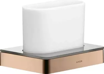 Hansgrohe AXOR Universal Accessories Zahnputzbecher, Wandmontage, polished red gold (42834300)