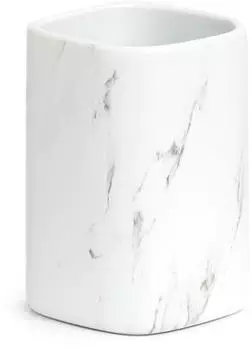 Zeller Zahnputzbecher Marmor-Optik Keramik 320ml