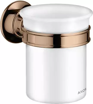 Hansgrohe AXOR Montreux Zahnputzbecher Wandmontage polished red gold (42134300)