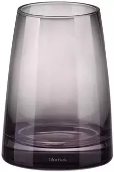 Blomus AVA Zahnputzbecher aus Glas, schwarz (67421)