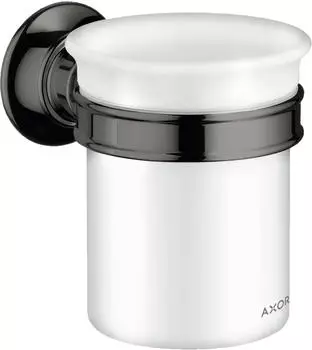 Hansgrohe AXOR Montreux Zahnputzbecher polished black chrome (42134330)