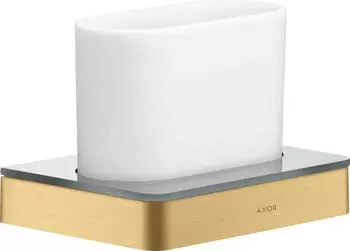 Hansgrohe AXOR Universal Accessories Zahnputzbecher, Wandmontage, brushed gold optic (42834250)