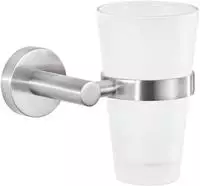 tesa NOOBLESSE Zahnputzbecher mit Wandhalterung, Accessoires, 40488-00000-00,...