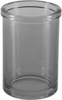Spirella Yoko Zahnputzbecher Glas, grau (10.20054)