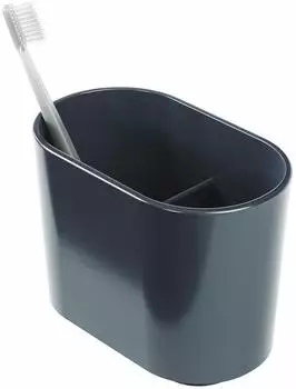 Umbra Step Zahnb&uuml;rstenhalter 3 F&auml;cher, Melamin, denimblau (023836-1191)