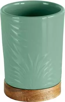 Kleine Wolke Palm Zahnputzbecher Steinzeug/Akazie, maledivia (8092685852)