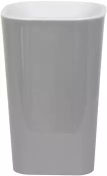 MSV Zahnputzbecher Soft Touch grau, Kunststoff (141295)
