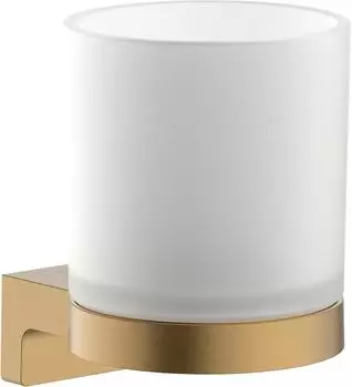 Hansgrohe AddStoris S Glashalter, geb&uuml;rstete Bronze (41769140)