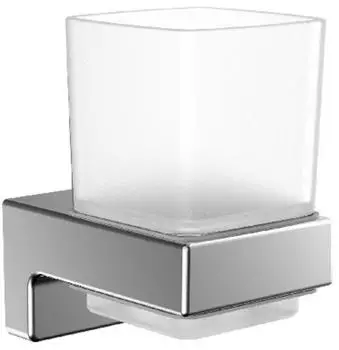 emco Cue Glashalter, Chrom, Kristallglas, Wandmodell (322000100)