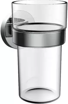 emco round C Glashalter mit Kunststoffbecher, chrom (432000101)