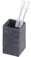 WENKO Zahnputzbecher Slate Mod. Rock Schieferoptik 17920100