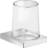 KEUCO Glashalter Edition 11 11150, komplett m. Echtkristall-Glas, verchromt