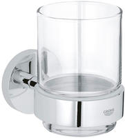 GROHE Essentials Glas mit Halter 40447001, Accessoires, chrom