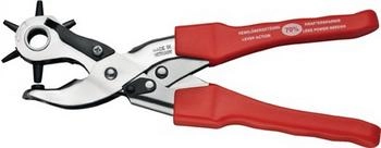 Industrial Quality Supplies Revolverlochzange Gesamtl&auml;nge 250 mm hebel&uuml;bersetzt 2,0/2,5/3,0/3,5/4,0/4,5 mm Kunststoff (0930-3718)