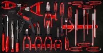 KS Tools T-Griff-Winkelstiftschl&uuml;ssel- und Zangen-Satz in Schaumstoffeinlage, 24-tlg (813.0024)