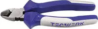 Tecwerk Seitenschneider L.130mm Kopf pol.Mehrkomp.-H&uuml;llen