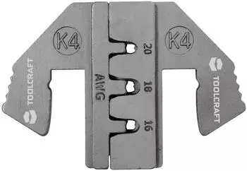 Toolcraft PLE-0K4 Crimpeinlagen f&uuml;r DEUTSCH Stecker, AWG 16&ndash;20 (1595624)