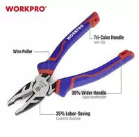 WorkPro WP231026 Elektronik- u. Feinmechanik Kombizange 200mm