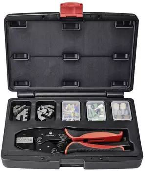 Toolcraft Crimpzangen-Set 83-teilig inkl. Aderendh&uuml;lsen 0,5 bis 35 mm&sup2;