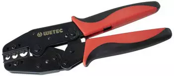 Wetec Ratschen-Crimpzange für Quetschkabelschuhe 10/16/25mm² (DIN 46234)