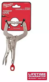 Milwaukee TORQUE LOCK Schweißer-Gripzange, schmale Greifbacken, 152mm (4932493617)