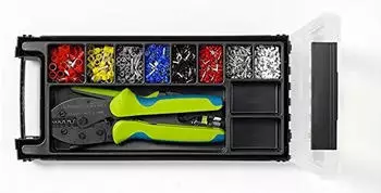 Rennsteig Aderendh&uuml;lsen & Kabelschuh Set mit Crimpzange & Abisolierzange 0,5&ndash;10mm&sup2; (610 904)