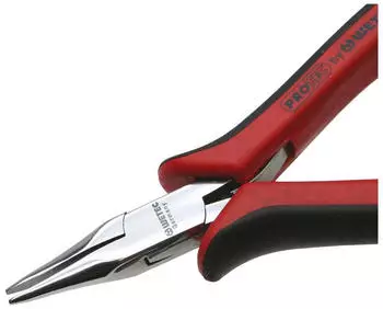 Wetec Flachrundzange mit kreuzgezahnten Greifflächen, EGB/ESD, 120mm