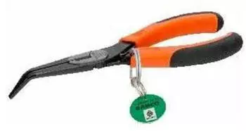 Bahco Rundzange Ergo&trade; 45&deg; gebogene Spitzen, Sicherheitsring, 200mm (IRTAH2427G-200)