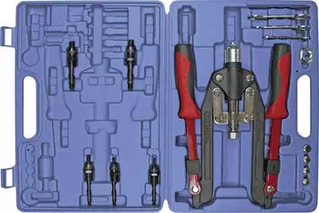 Kunzer Nietzangensatz 14-teilig, Blindnieten 3,2&ndash;6,4mm, Blindnietmuttern M4&ndash;M10 (7NZSG14)