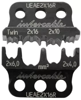 Intercable Presseinsatz UEAE2X16R Aderendh&uuml;lsen 2x4&ndash;2x16mm&sup2; (182080)