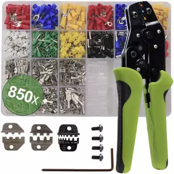 QUADRIOS Crimpzangen-Set inkl. Aderendh&uuml;lsen (22T014)