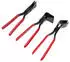 Wiltec Falzzangen-Set 3-teilig 0° 45° 90° Maulbreite 55mm (51679)