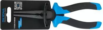 SW-Stahl Spitzzange gerade 200mm Chrom-Vanadium 2K-Griff (40745SB)