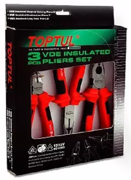 Toptul Zangenset 3-teilig isoliert 7/6/8 Zoll (GAAE0301)
