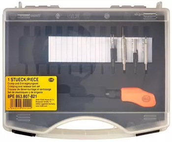 Hella Crimpzangeneinsatz-Set Kunststoff, schwarz/wei&szlig;, universal (8PE 863 807-821)