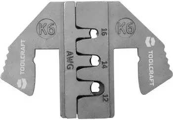 Toolcraft PLE-0K6 Crimpeinlagen f&uuml;r DEUTSCH-Stecker, AWG 12-16 (1595626)
