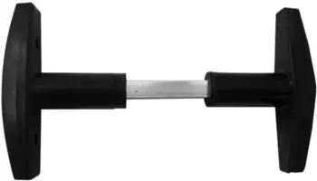 Bever & Klophaus Kipptorschloss-Olivengarnitur 8mm, Leichtmetall schwarz lackiert (8407)