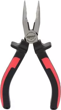 KS Tools ERGOTORQUE Flachrundzange, gebogen, 165mm (115.1018-E)