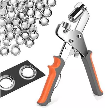 LuxusKollektion Magnetische Ösenzange aus Kohlenstoffstahl Ø10mm, 500 Ösen