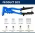 CCLife Technic Blindnietzangen-Set 120-tlg. mit 4 HSS-Bohrern 2,4-4,8mm (2514)