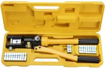 LuxusKollektion YEAQ100 Hydraulische Crimpzange 12t, 8-300mm², 13 Matrizen (YEAQ100)
