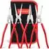 LuxusKollektion Sicherungsringzangen-Set 4-teilig, 33cm, innen/außen, gerade/gebogen, CR-V Stahl