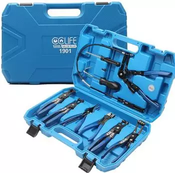 CCLife Technic Schlauchschellenzangen-Set, 9-tlg., KFZ (1901)