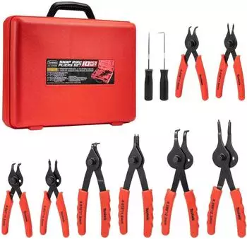 LuxusKollektion Sprengringzangen-Set 10-teilig, innen/au&szlig;en, mit Koffer (91757)