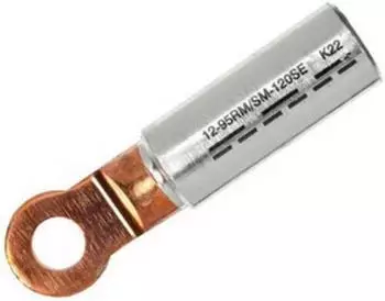 Intercable ICALCU9512 Al/Cu Presskabelschuh 95mm&sup2; rm/sm, M12, blank (180121)