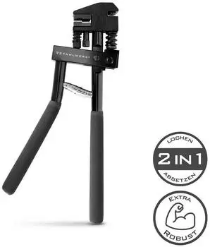 Stahlwerk Lochzange & Absetzzange 2-in-1 5mm Lochdurchmesser, 285mm (8214)