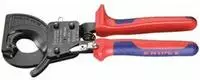 Knipex Kabelschneider 95 31 250, bis 32 mm Kabel-&Oslash;, Ratschenprinzip, L&auml;nge 250 mm
