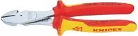 Knipex Seitenschneider 74 06 200, Kraft-Seitenschneider, 200 mm, verchromt,